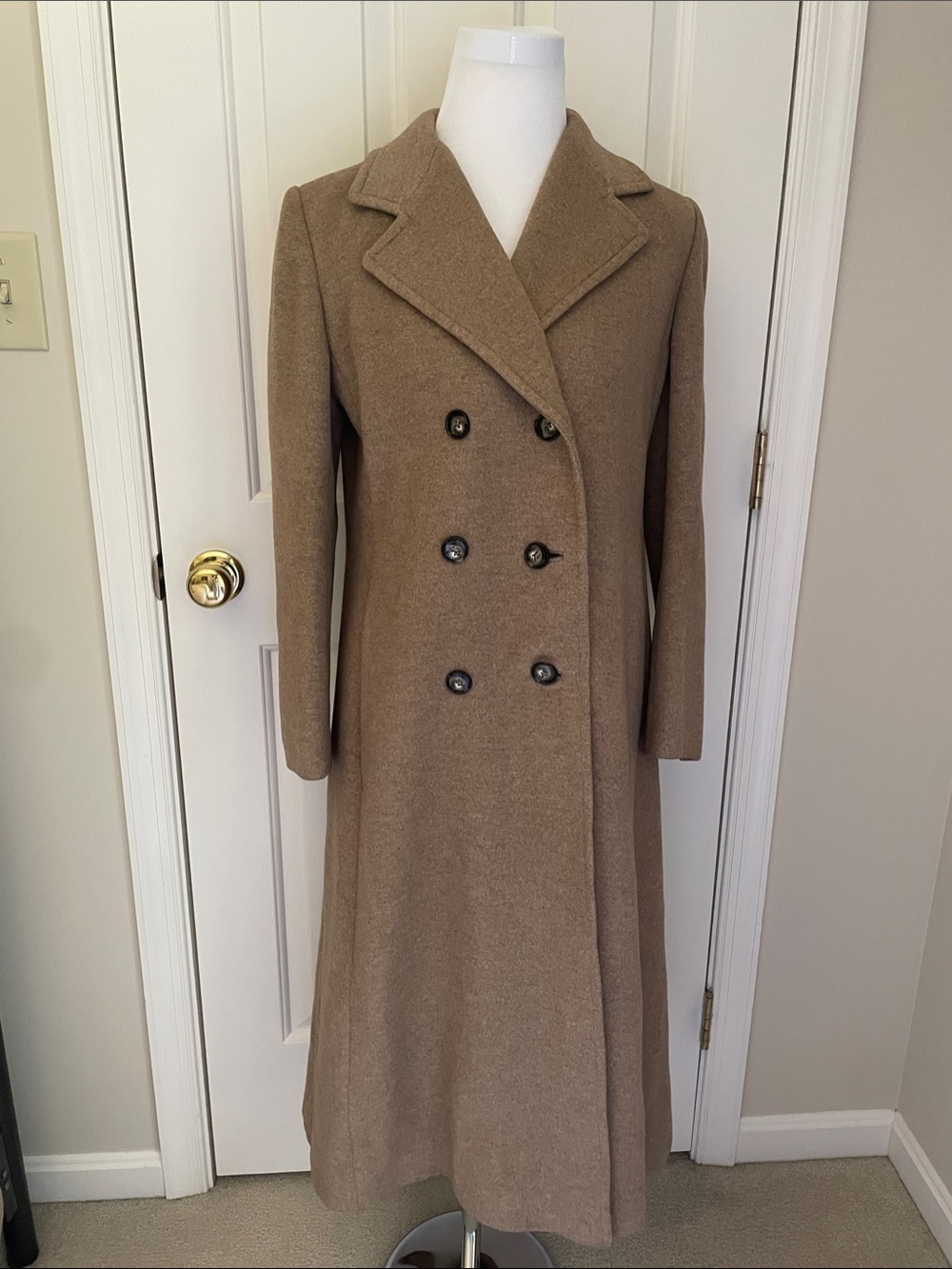 Vintage 100% Cashmere!! Regency Cashmere 1970s Long Double-Breasted Coat